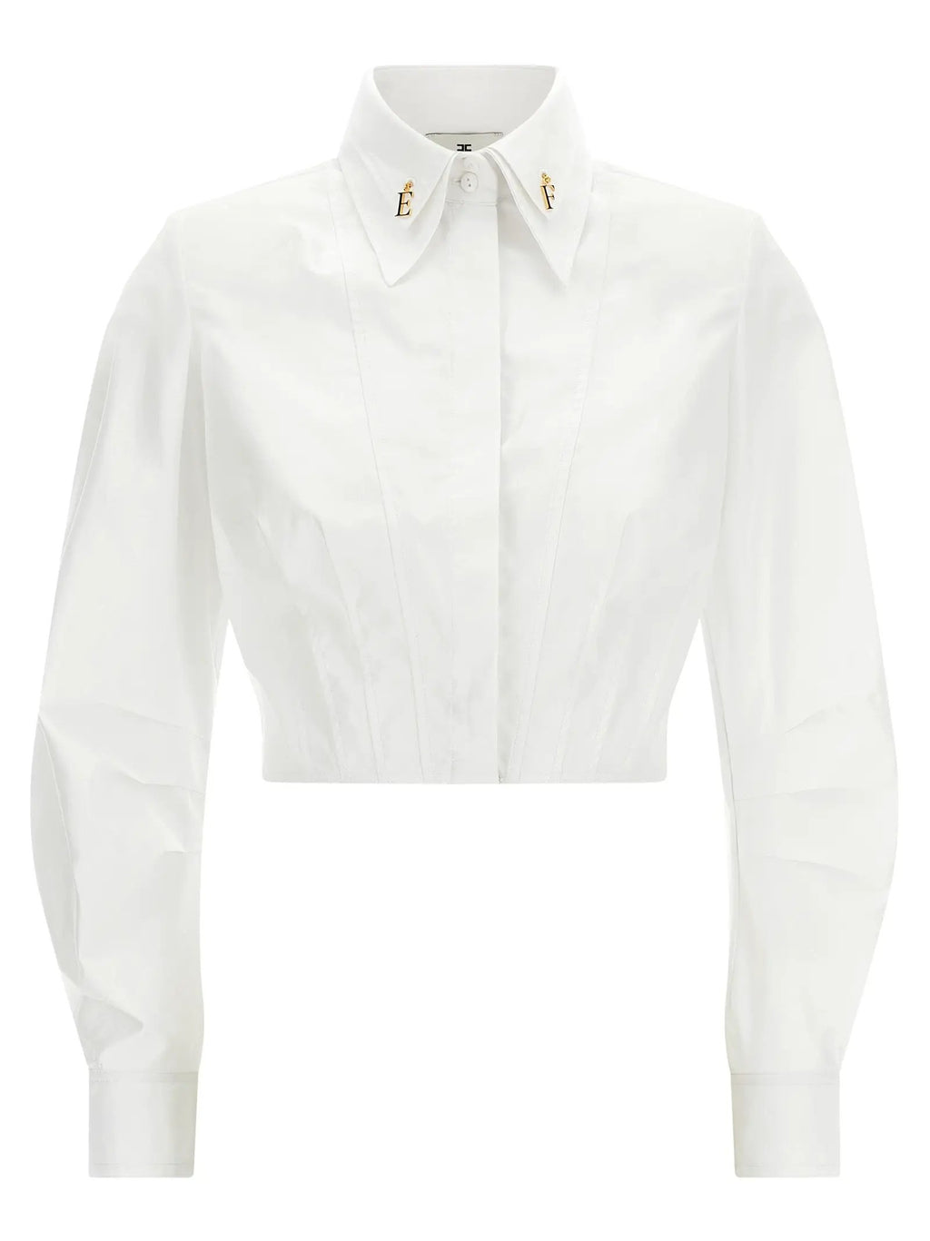 Elisabetta Franchi White Cotton Blouse