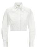 Elisabetta Franchi White Cotton Blouse
