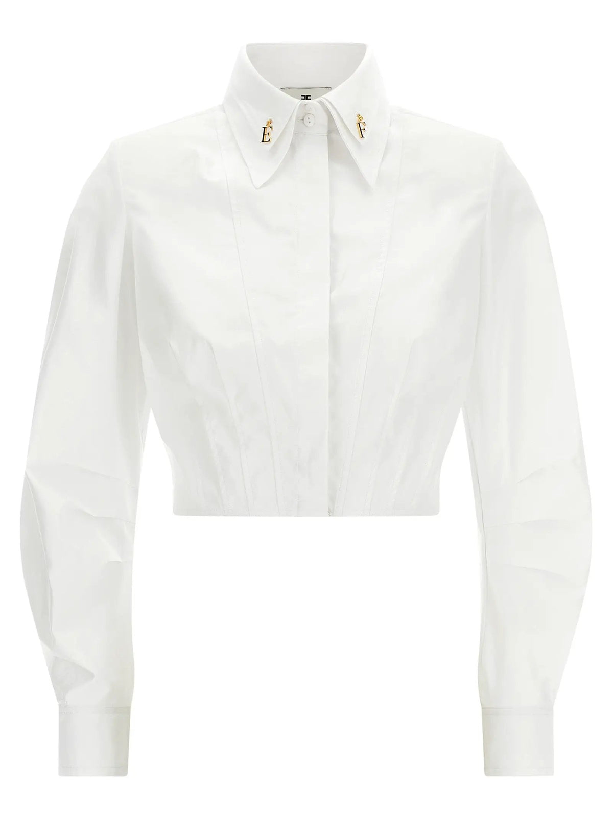 Elisabetta Franchi White Cotton Blouse