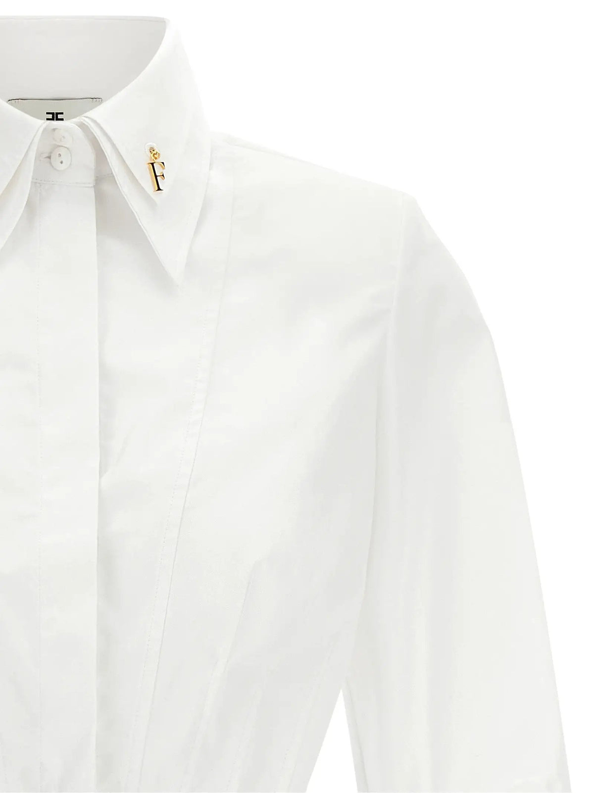 Elisabetta Franchi White Cotton Blouse