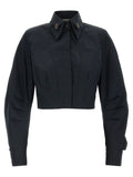 Elisabetta Franchi Black Cotton Blouse