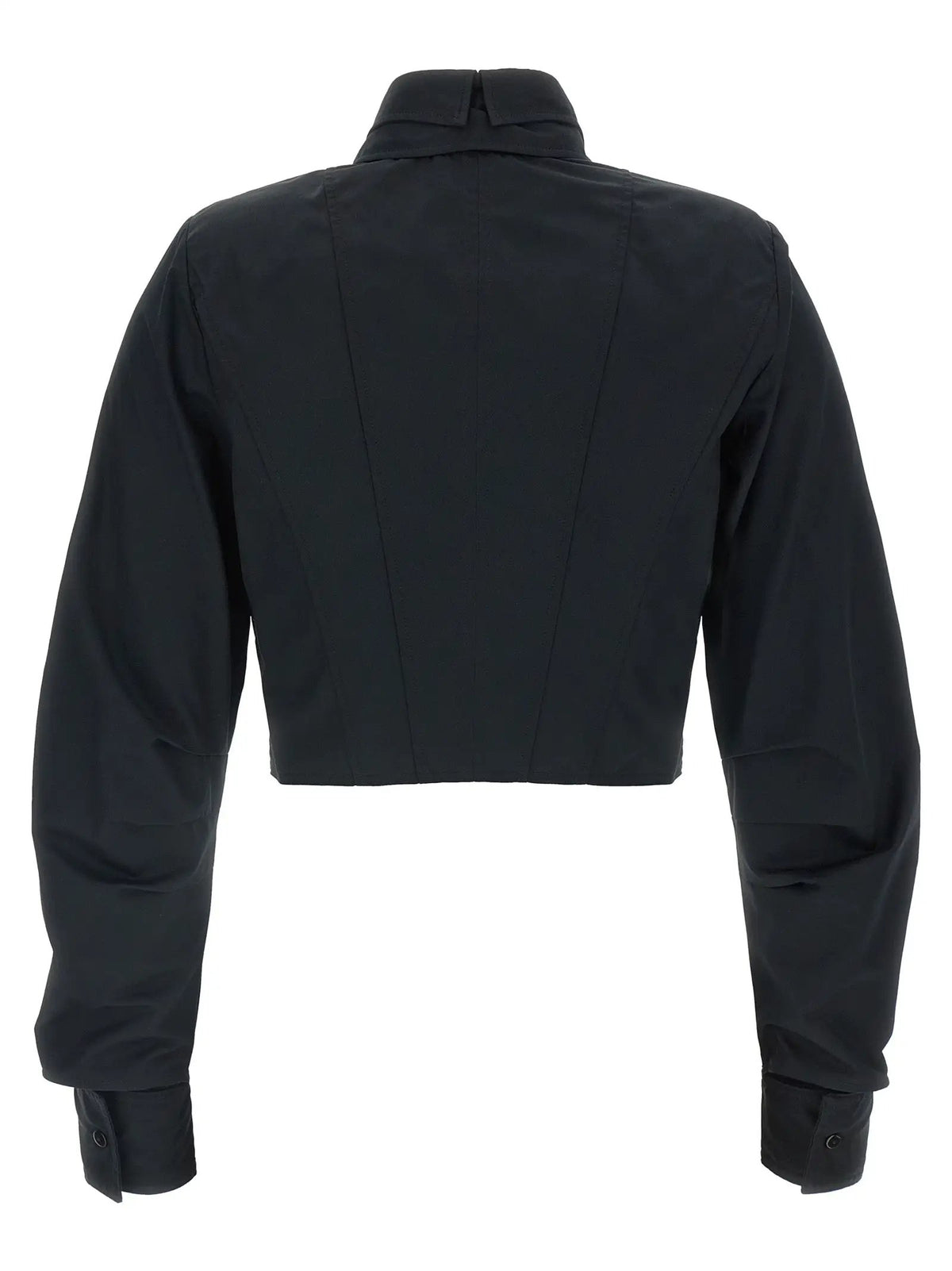 Elisabetta Franchi Black Cotton Blouse