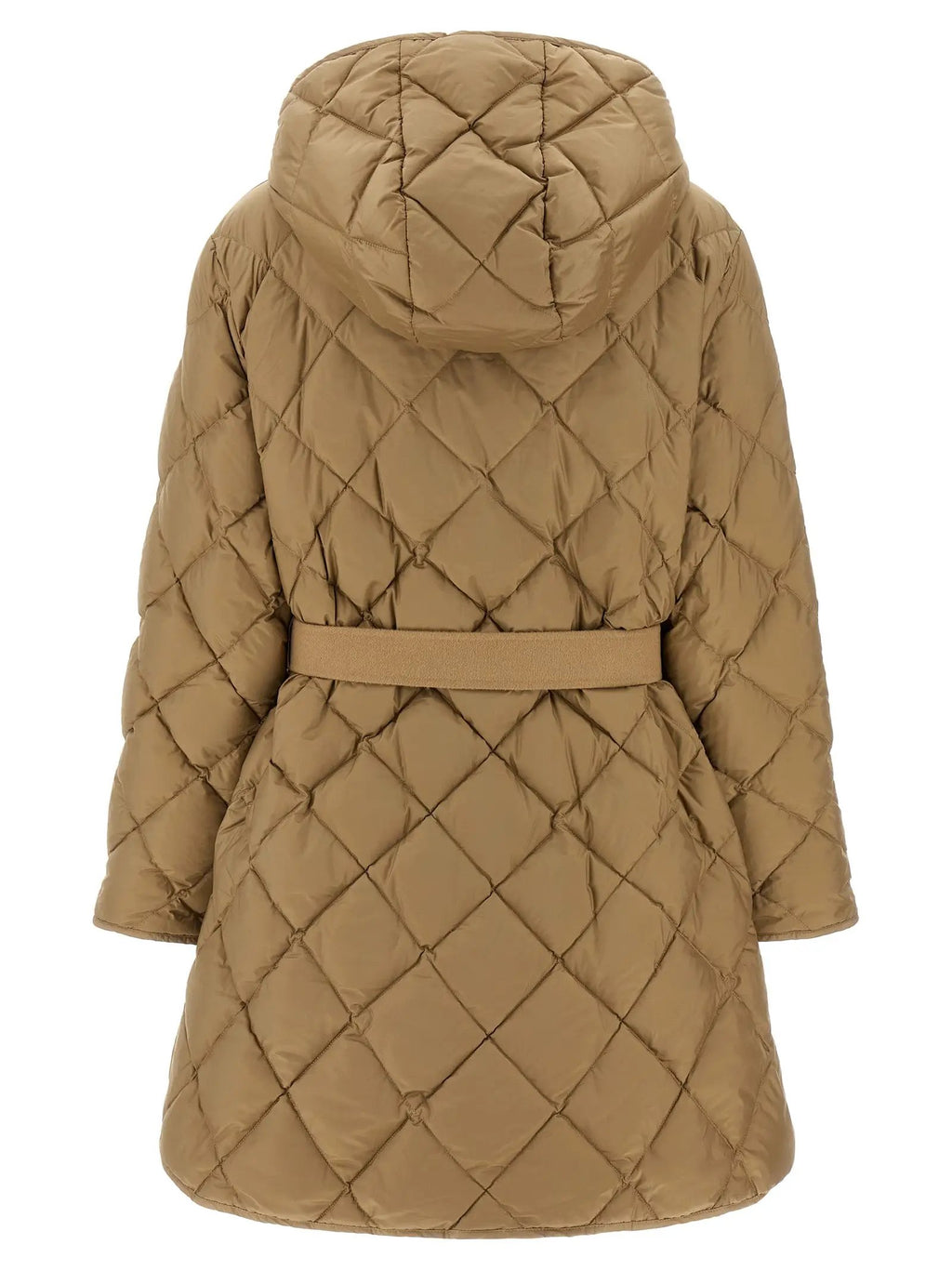 Max Mara Beige Polyester Full-Length Jacket