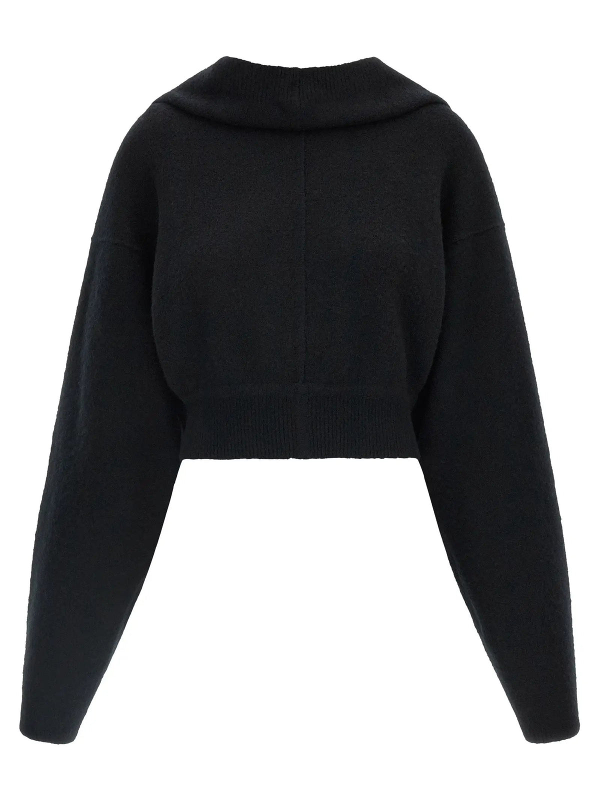 Rick Owens Black Cashmere Sweatshirt
