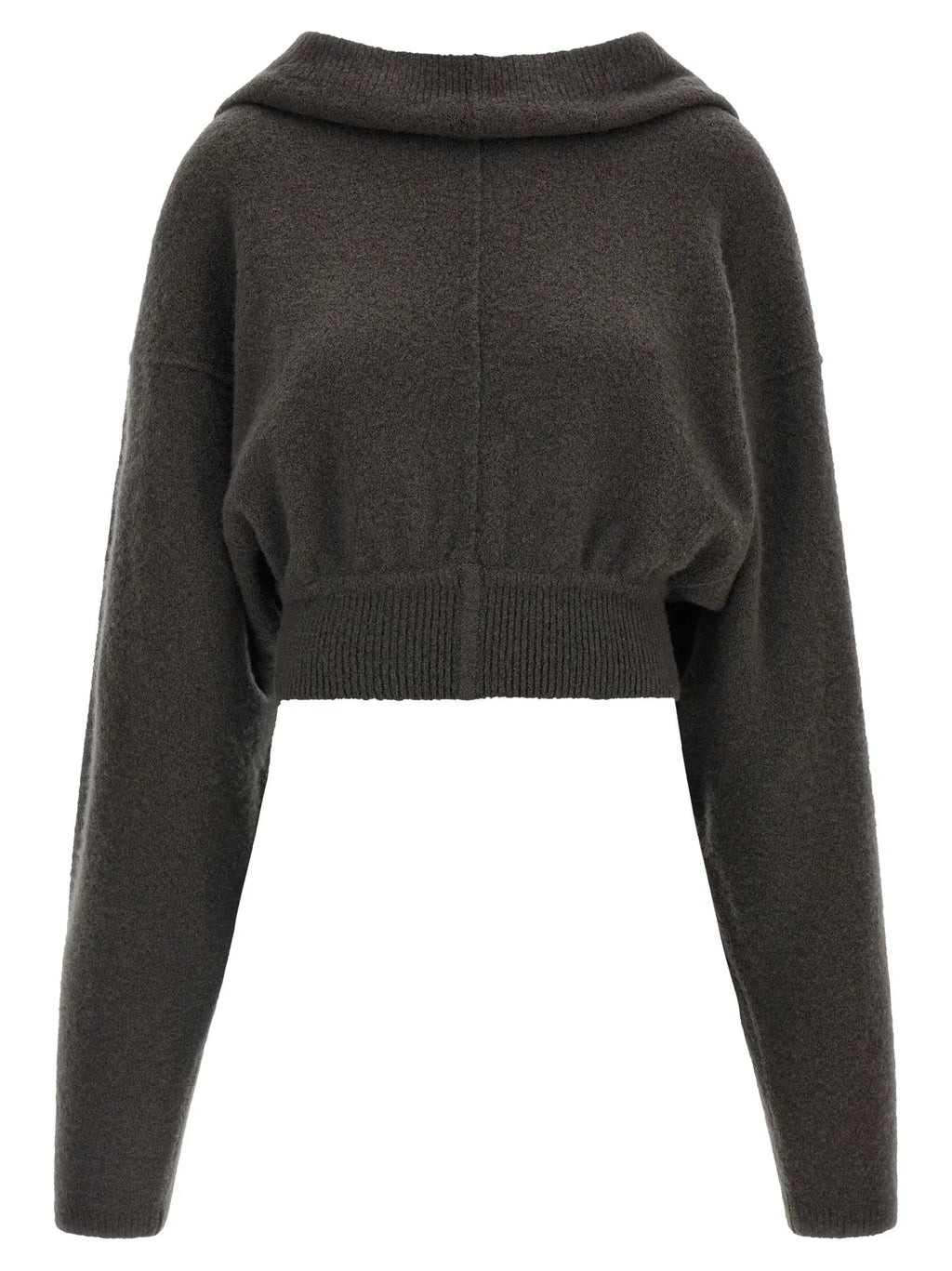 Rick Owens Gray Cashmere Hoodie