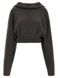 Rick Owens Gray Cashmere Hoodie