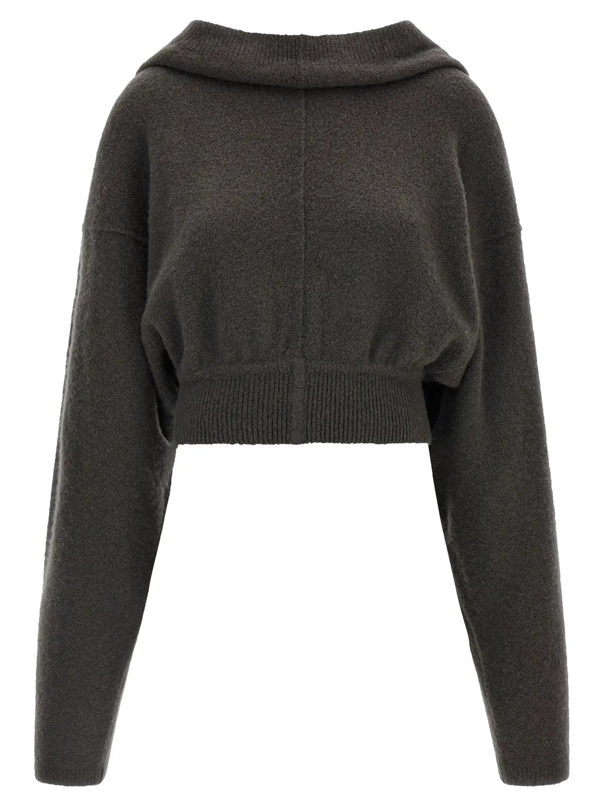 Rick Owens Gray Cashmere Hoodie