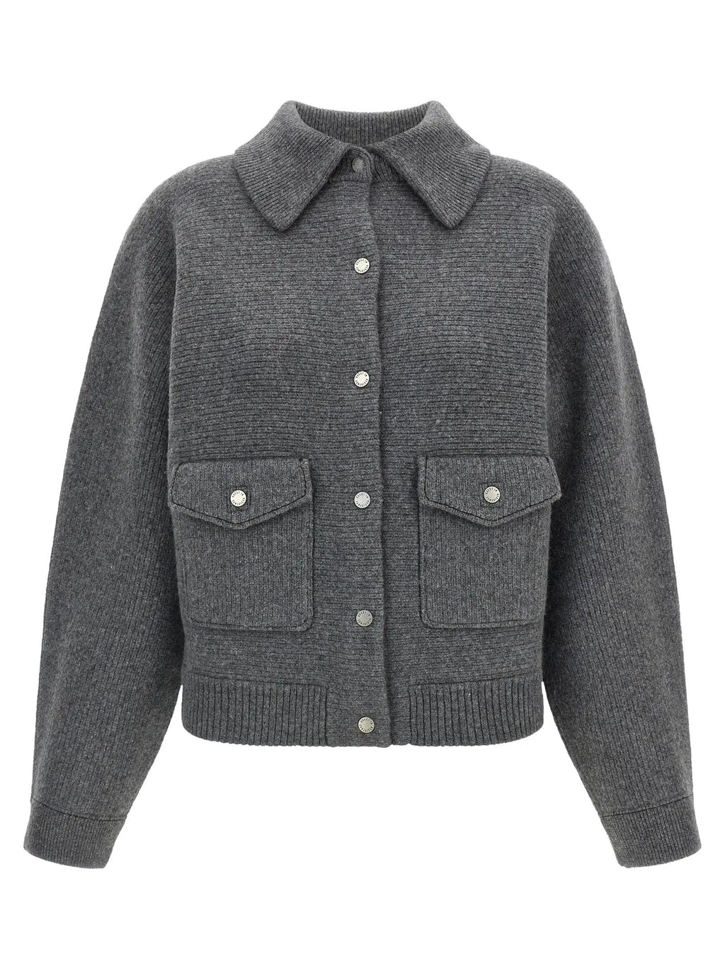 Guest in Residence Gray Wool Bomber