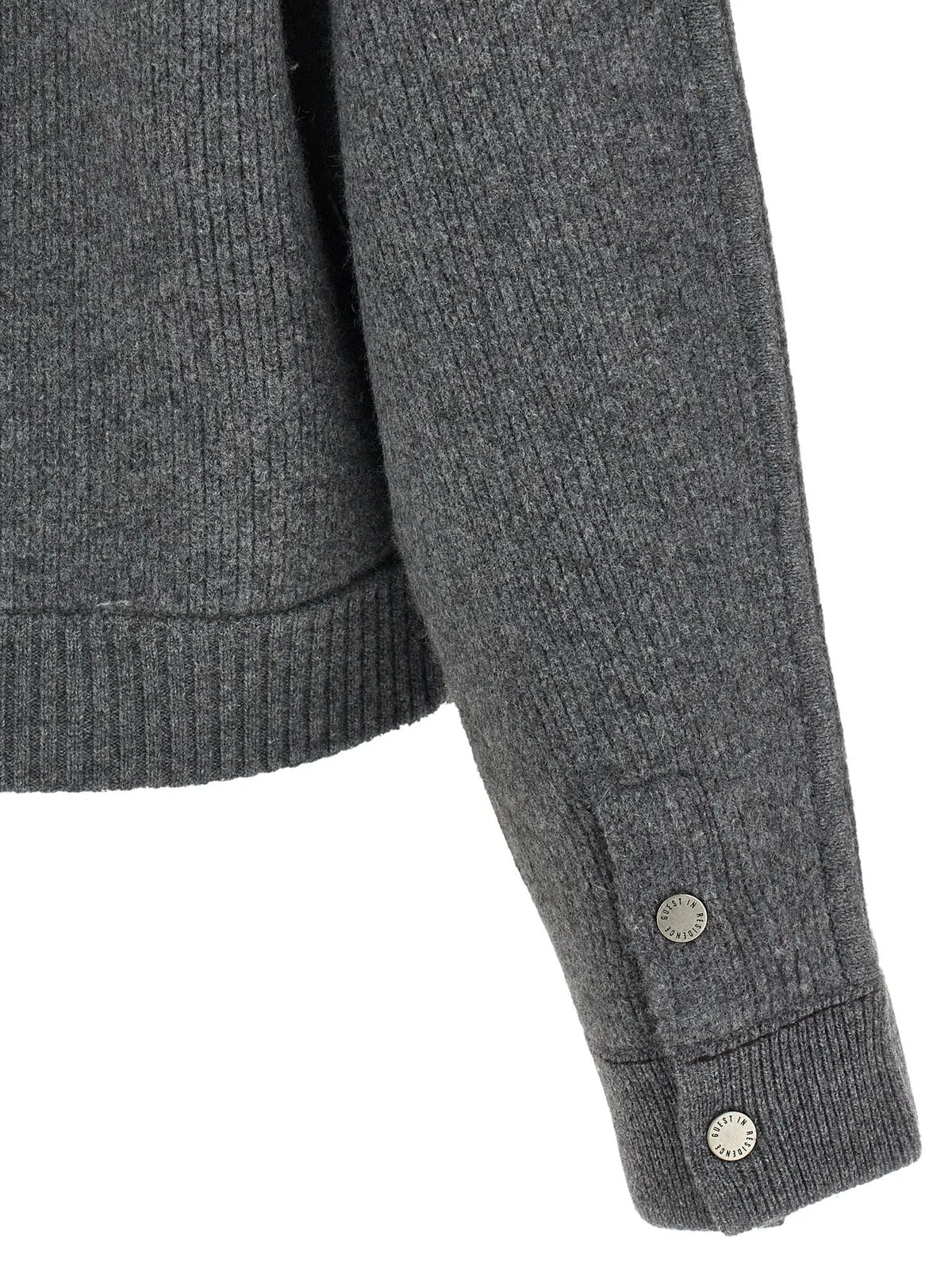 Guest in Residence Gray Wool Bomber