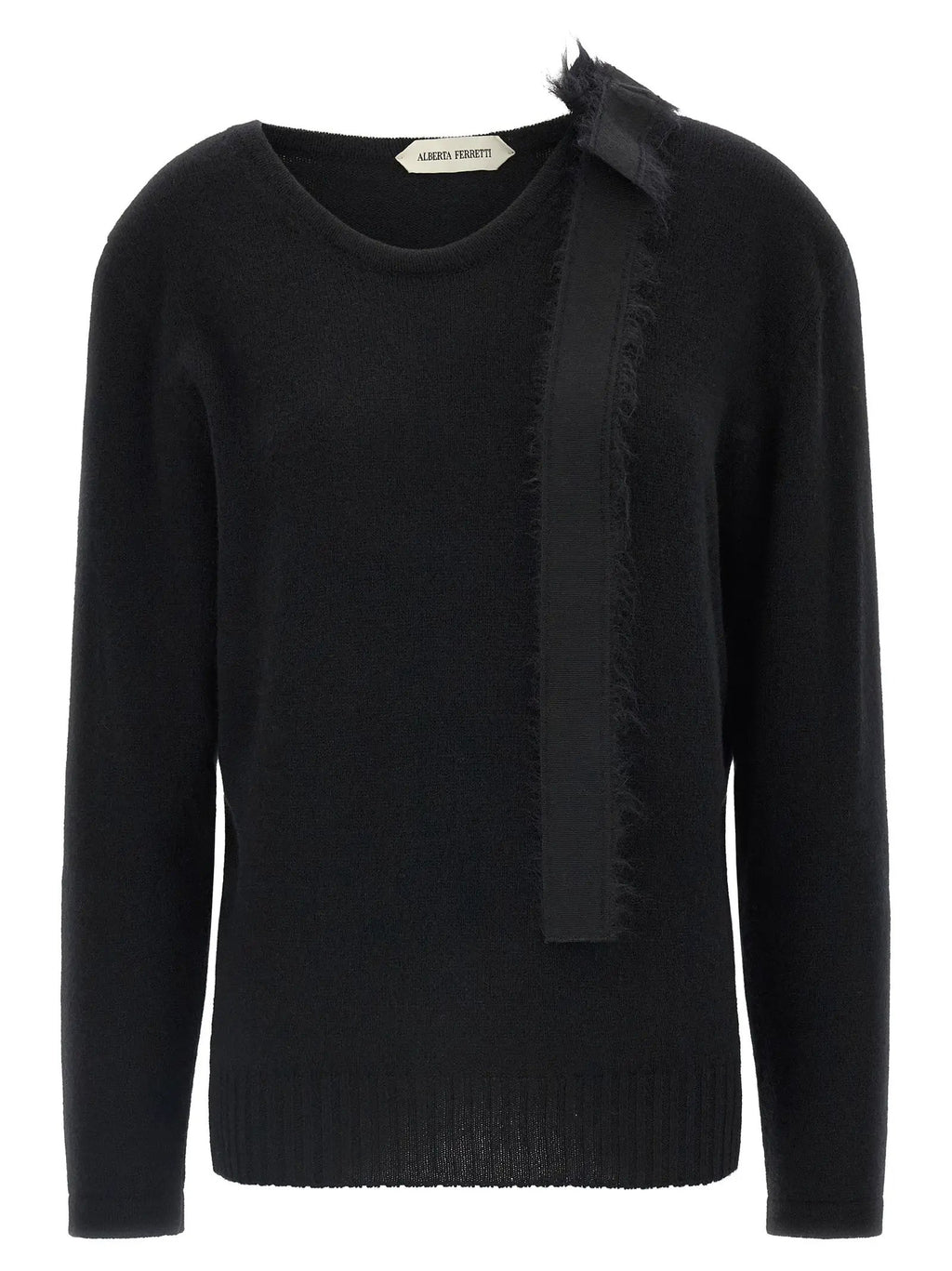 Alberta Ferretti Black Cashmere Cardigan