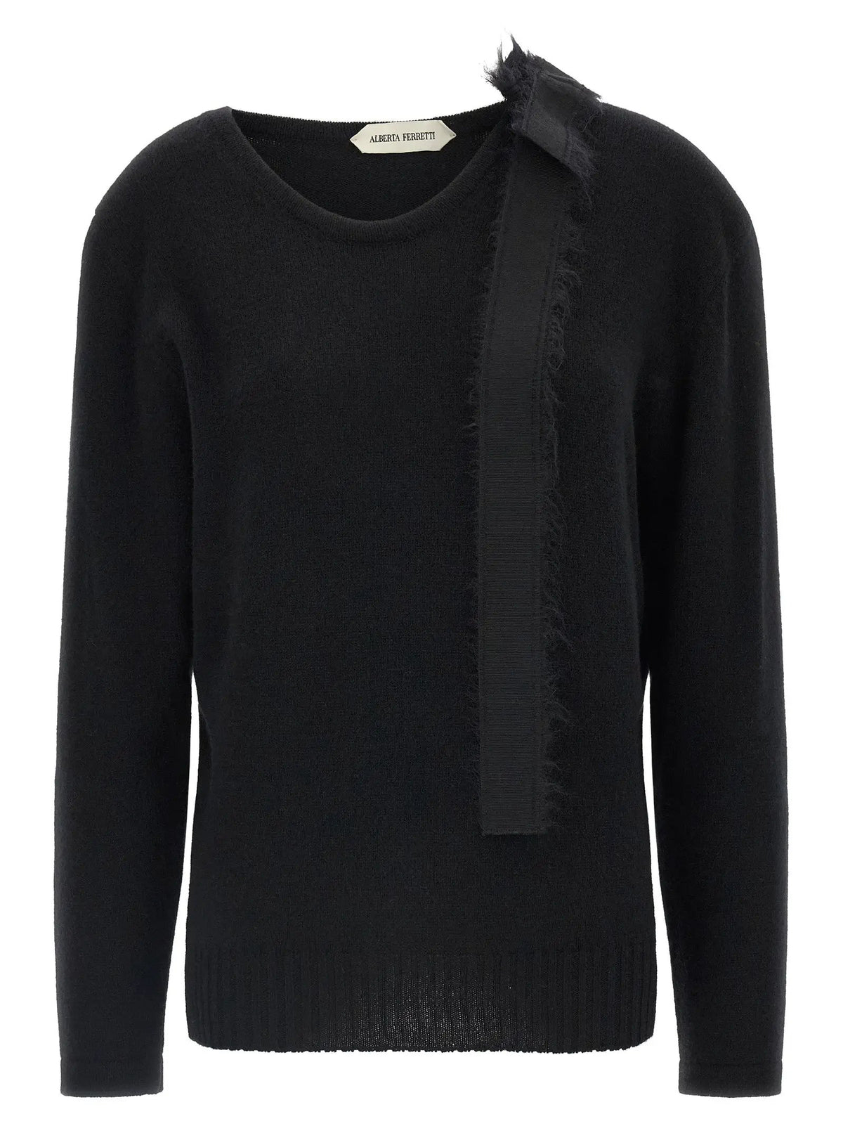 Alberta Ferretti Black Cashmere Cardigan