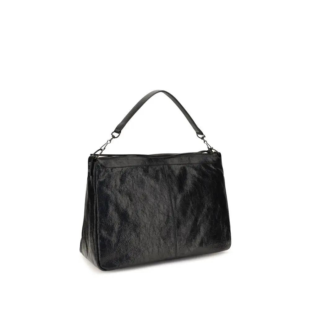 Balenciaga Black Lamb Ovis Aries Shoulder Bag