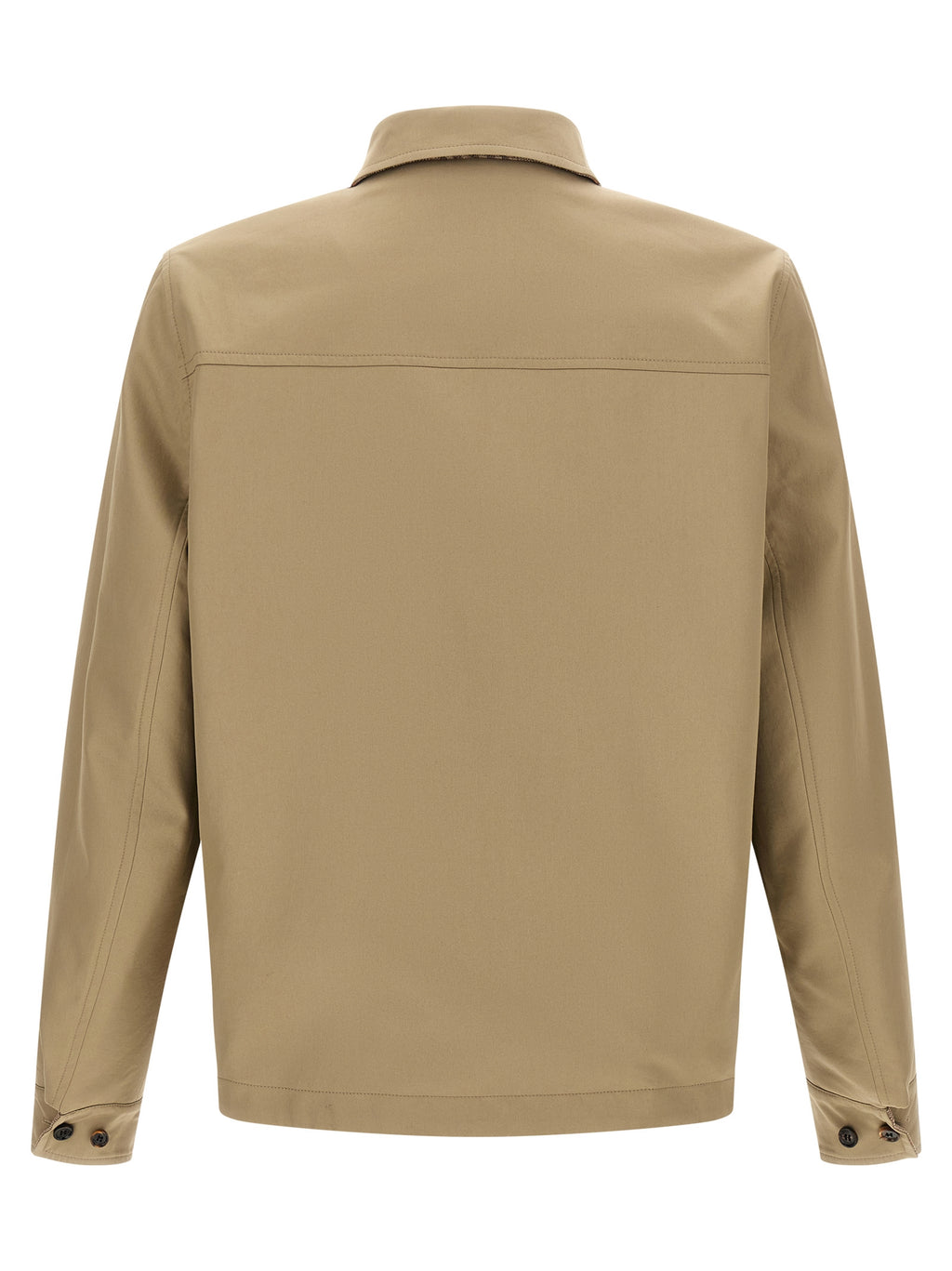 Burberry Burberry Beige Wool Full-Length Jacket