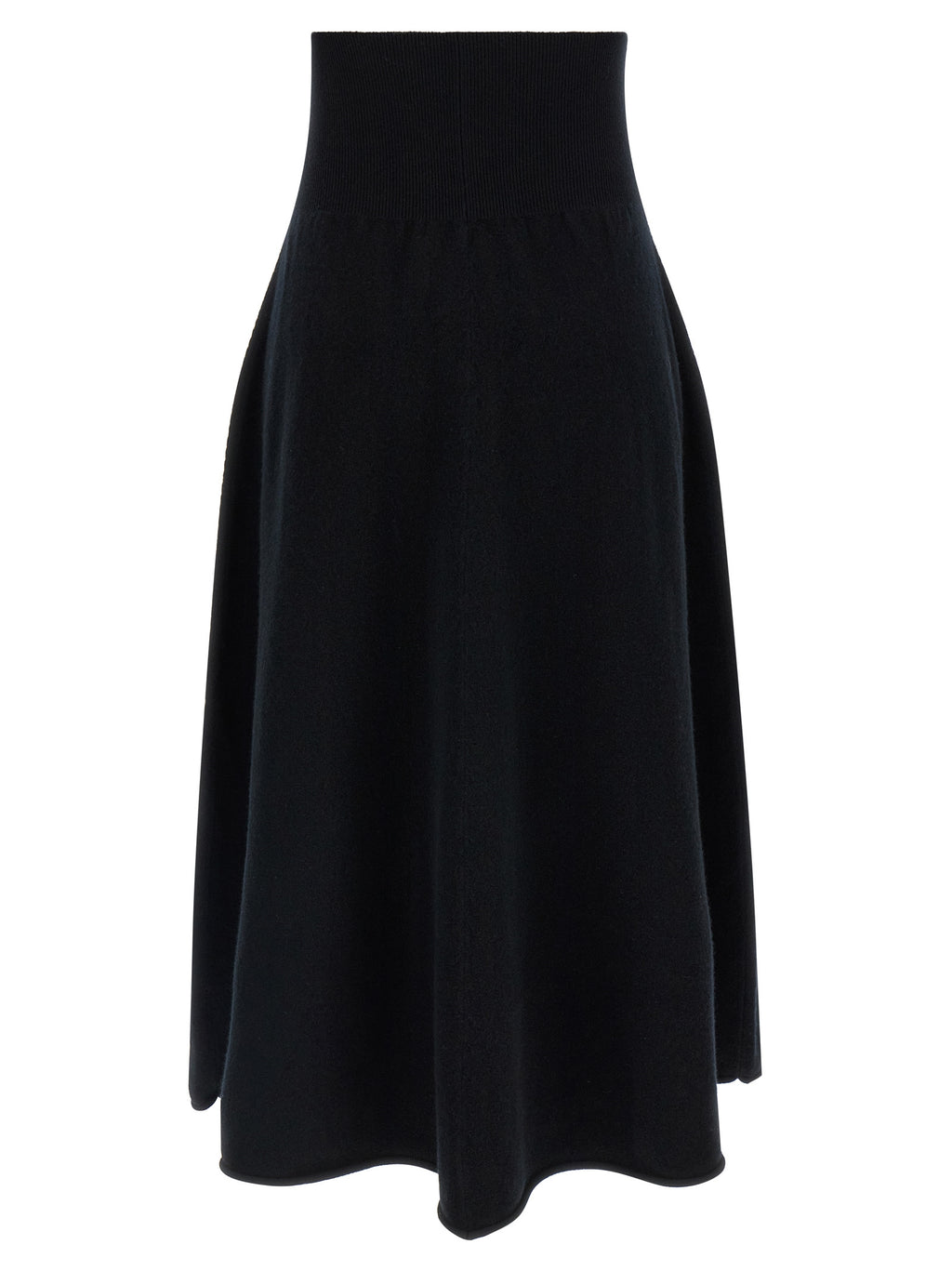 Extreme Cashmere Extreme Cashmere Black Cashmere Midi Skirt