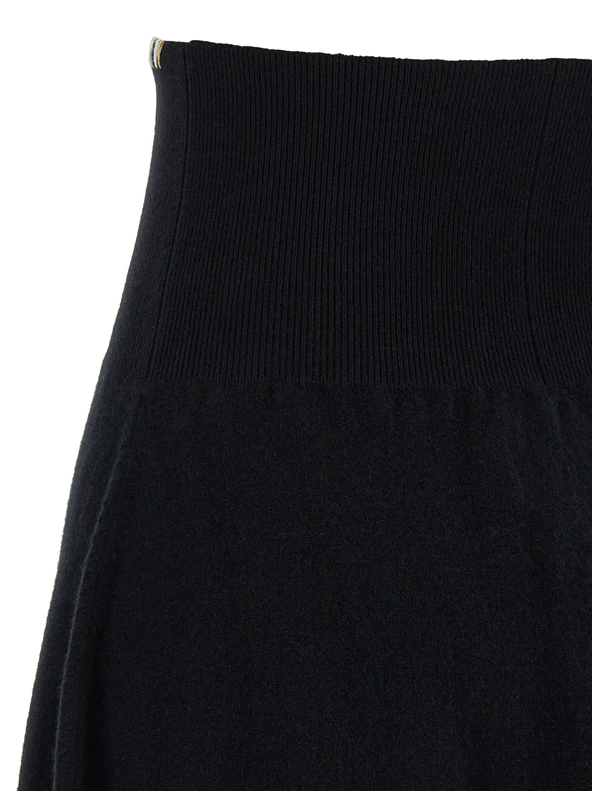 Extreme Cashmere Extreme Cashmere Black Cashmere Midi Skirt