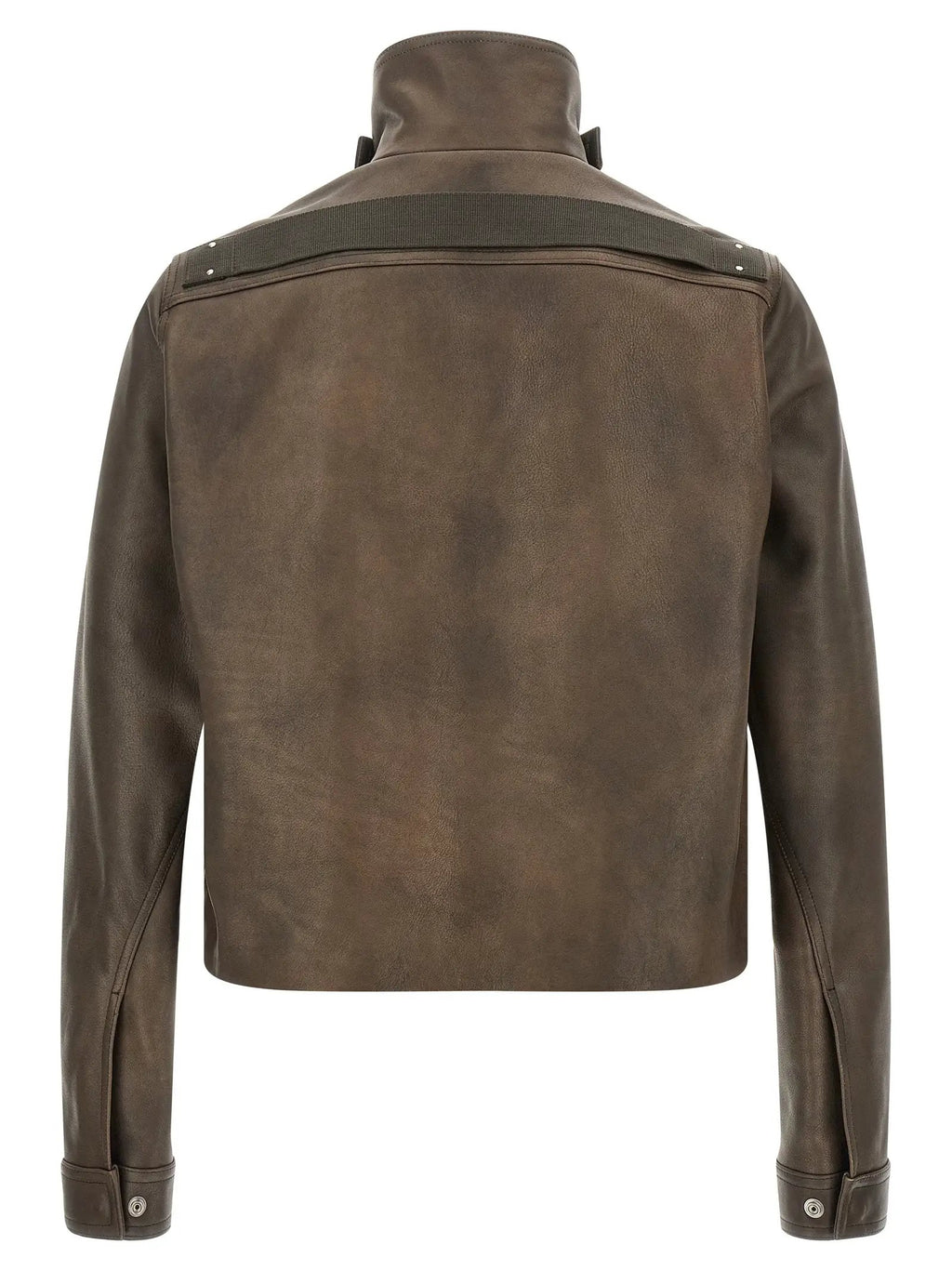Rick Owens Brown Calfskin Leather Jacket