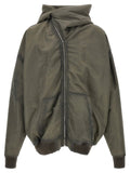 Rick Owens Gray Nylon Shell Jacket