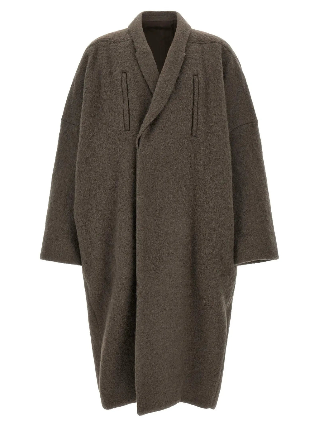 Rick Owens Gray Marabou Coat