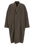 Rick Owens Gray Marabou Coat
