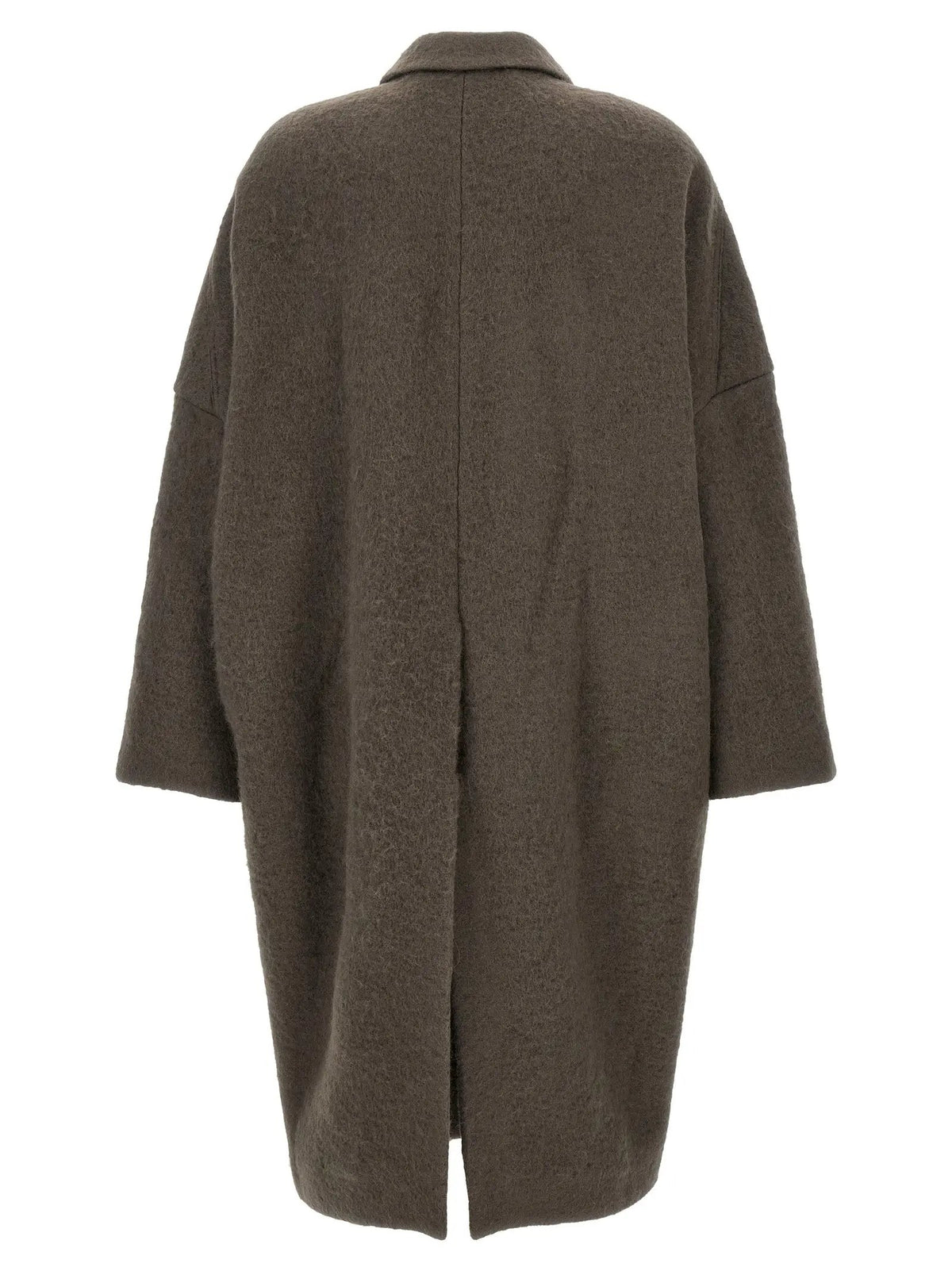 Rick Owens Gray Marabou Coat