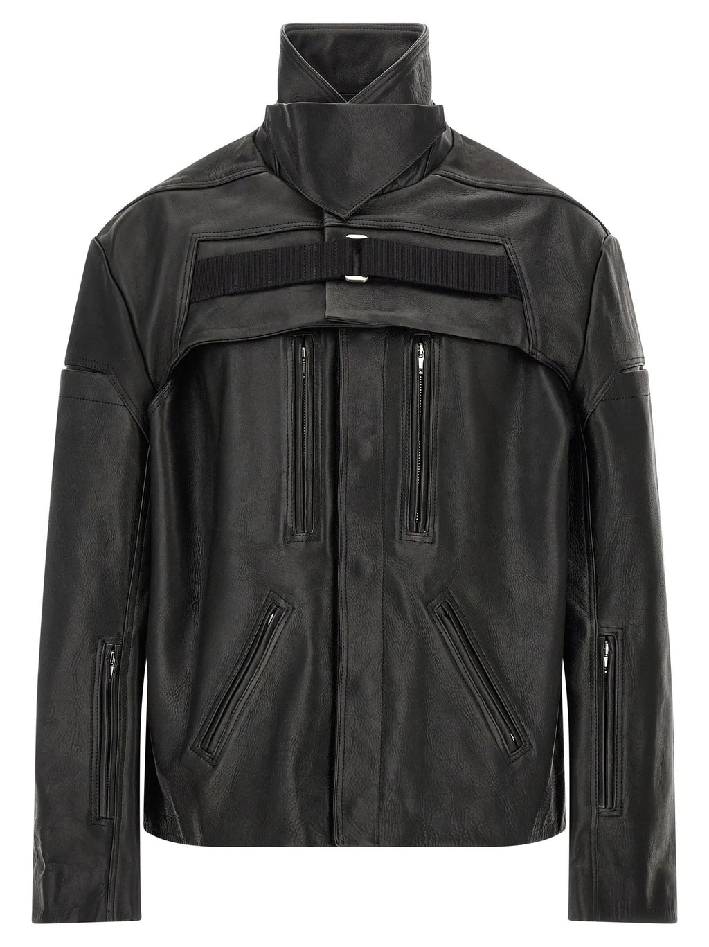 Rick Owens Black Calfskin Leather Jacket