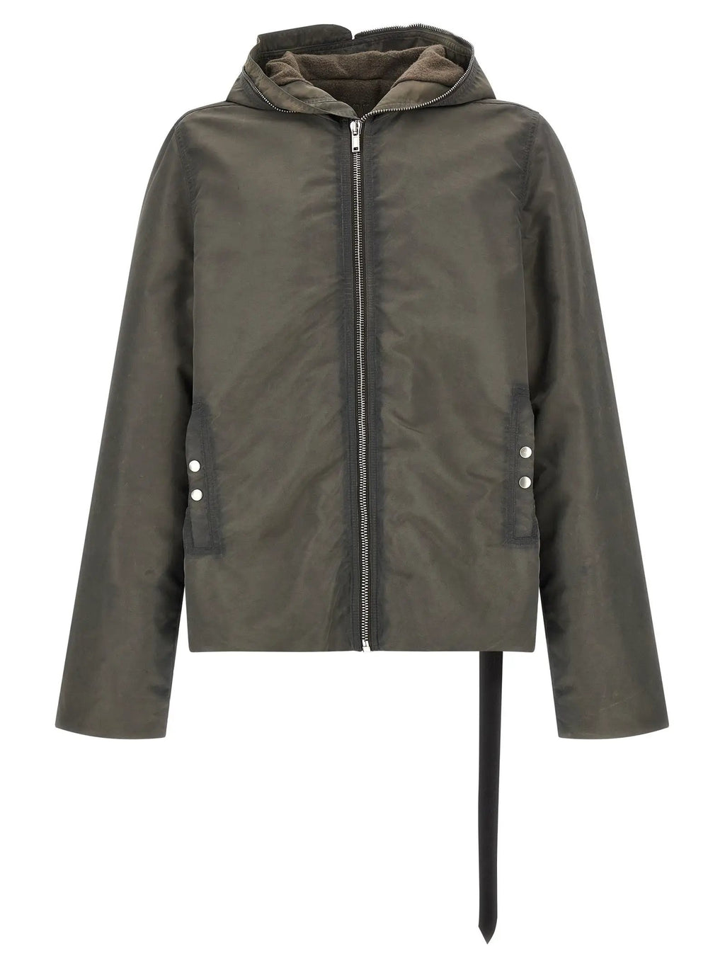 DRKSHDW Gray Nylon Full-Length Jacket