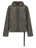DRKSHDW Gray Nylon Full-Length Jacket