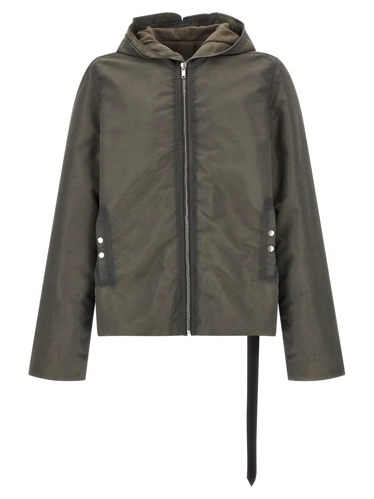 DRKSHDW Gray Nylon Full-Length Jacket