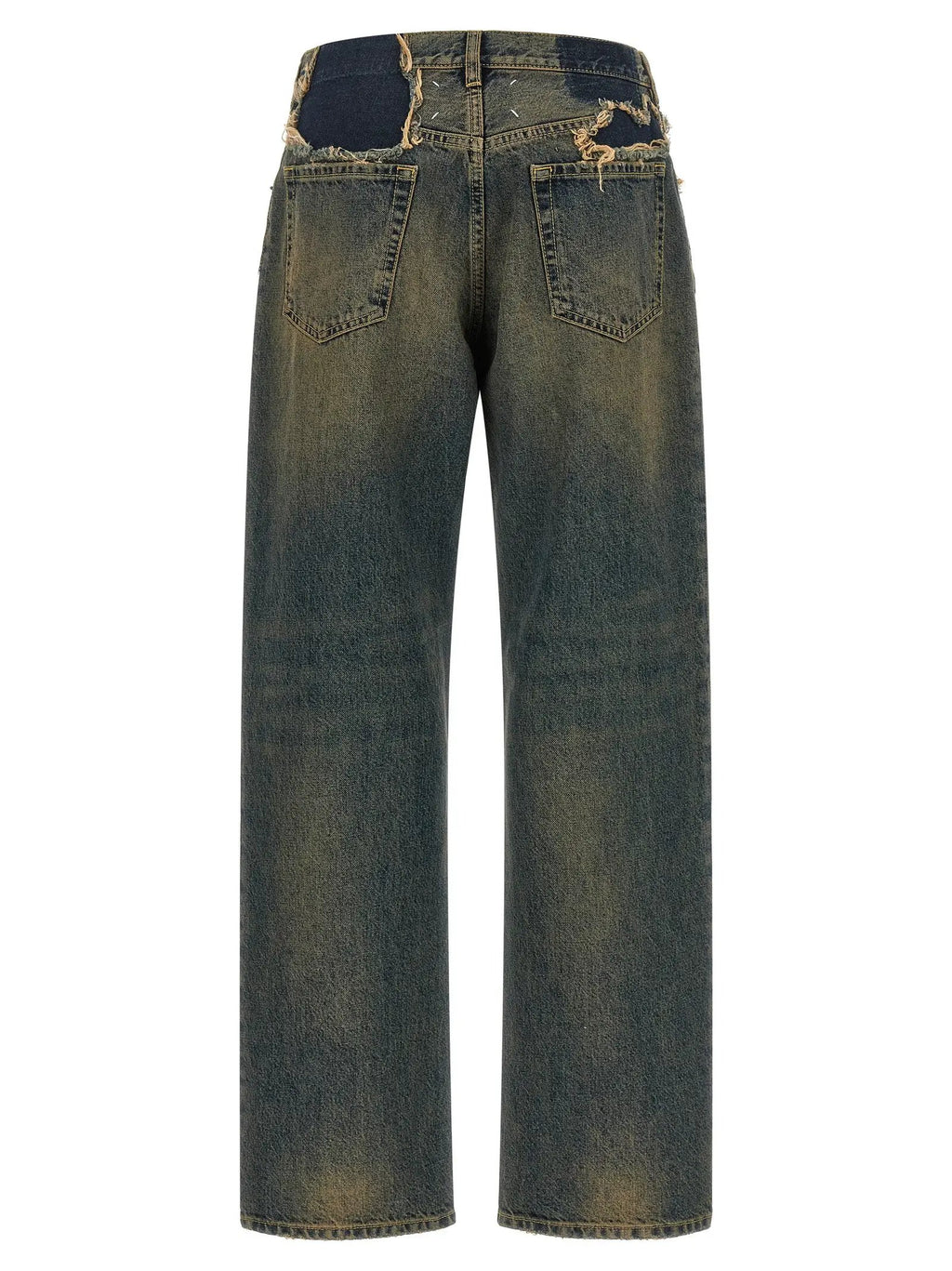 Maison Margiela Blue Cotton Straight-Leg Jeans