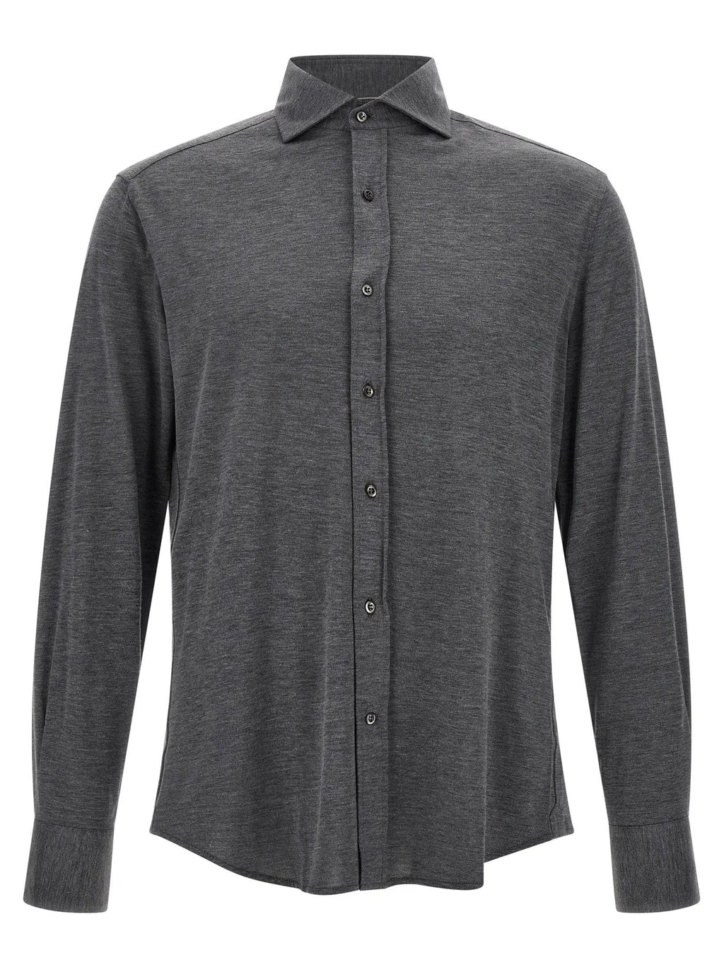 Brunello Cucinelli Gray Silk Blouse