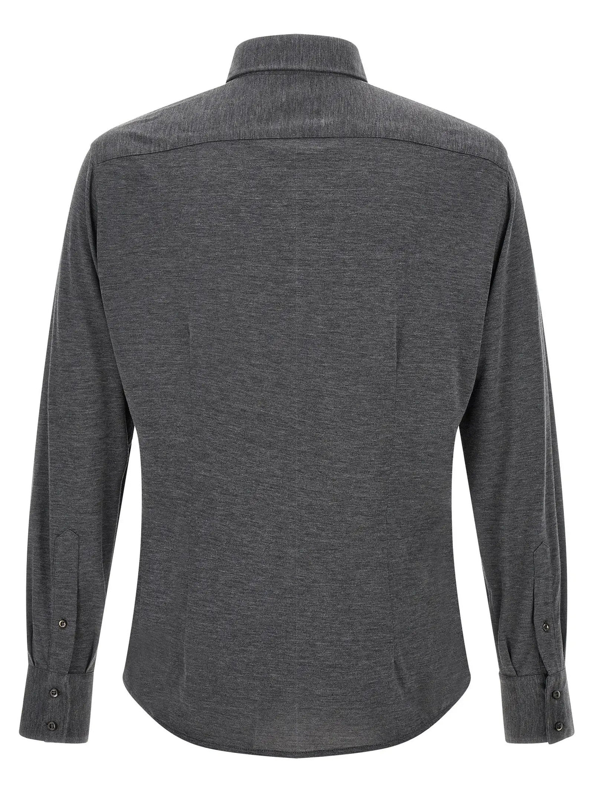 Brunello Cucinelli Gray Silk Blouse