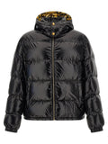 Versace Black Nylon Full-Length Jacket