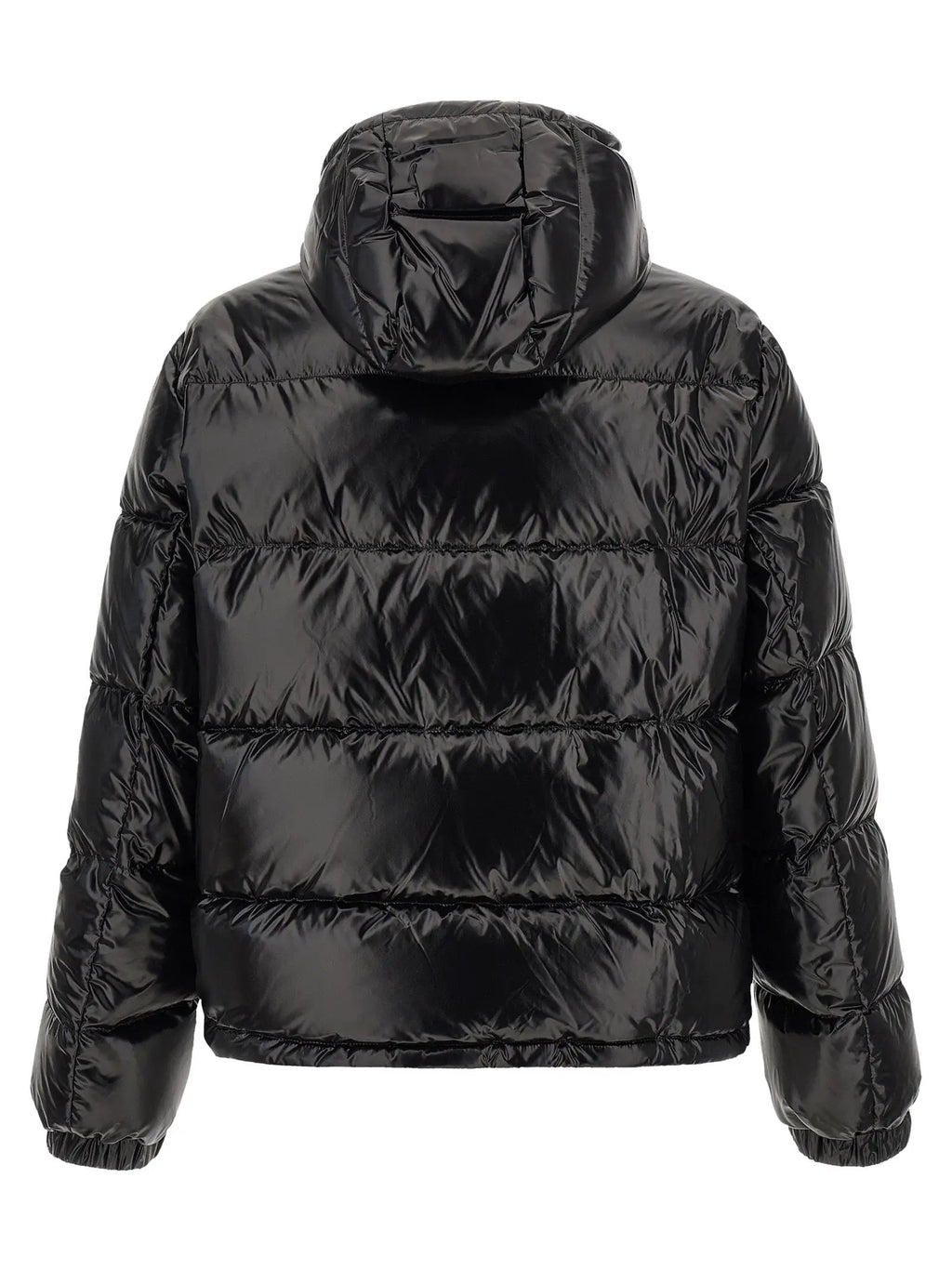 Versace Black Nylon Full-Length Jacket