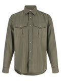 Brunello Cucinelli Bicolor Cotton Blouse