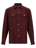 Brunello Cucinelli Bordeaux Virgin Wool Blouse