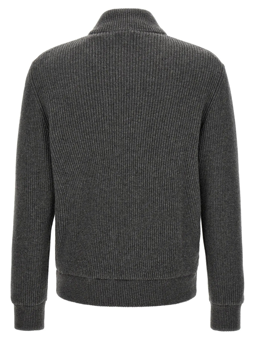 Brunello Cucinelli Brunello Cucinelli Gray Lamb Leather Leather Jacket