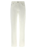 Brunello Cucinelli White Cotton Casual Pants