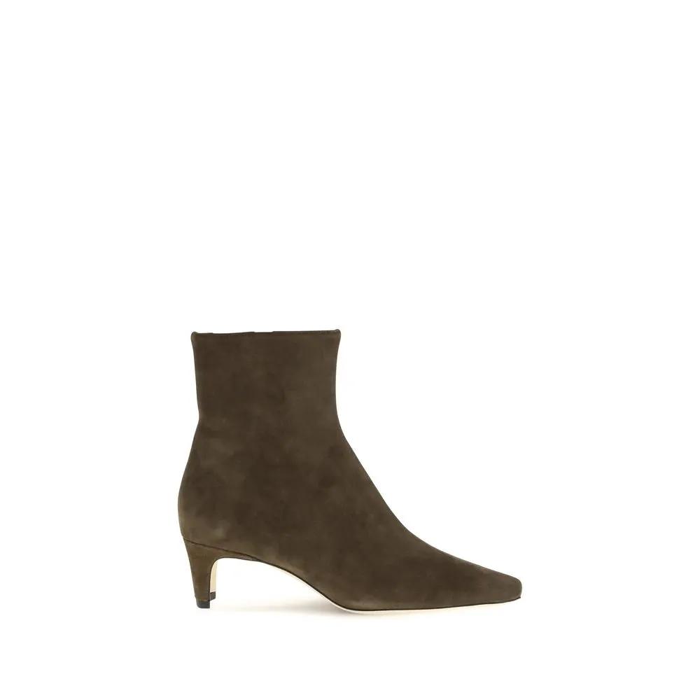 Staud Staud Black Calf Leather Bos Taurus Ankle Boots