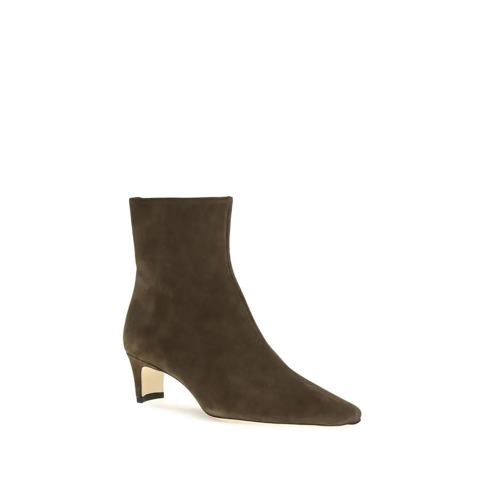 Staud Staud Black Calf Leather Bos Taurus Ankle Boots