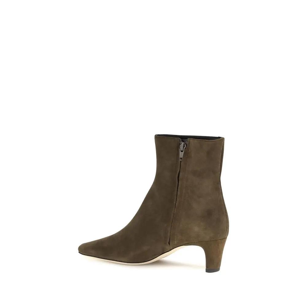 Staud Staud Black Calf Leather Bos Taurus Ankle Boots