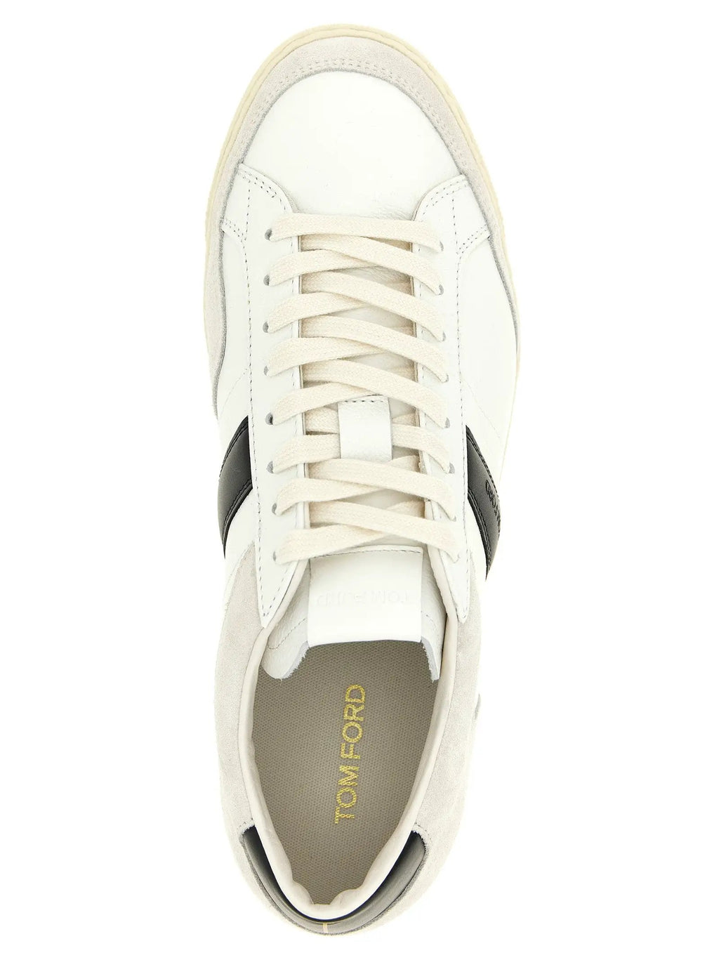 Tom Ford Bicolor Leather Low Top Sneakers