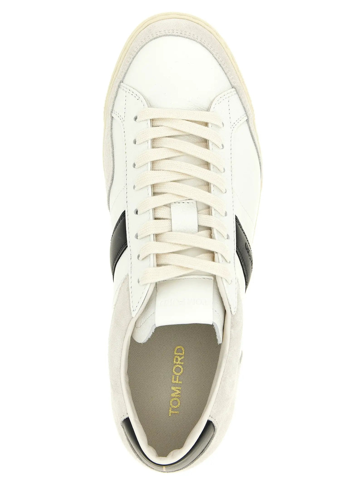 Tom Ford Bicolor Leather Low Top Sneakers