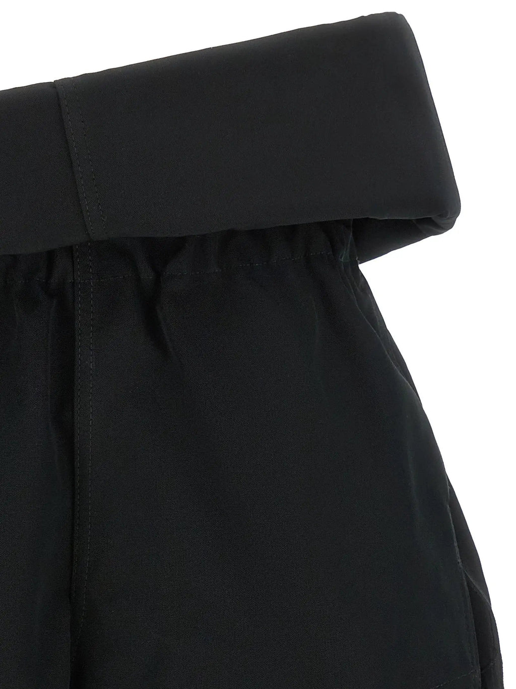 Rick Owens Black Polyester Bermuda Shorts