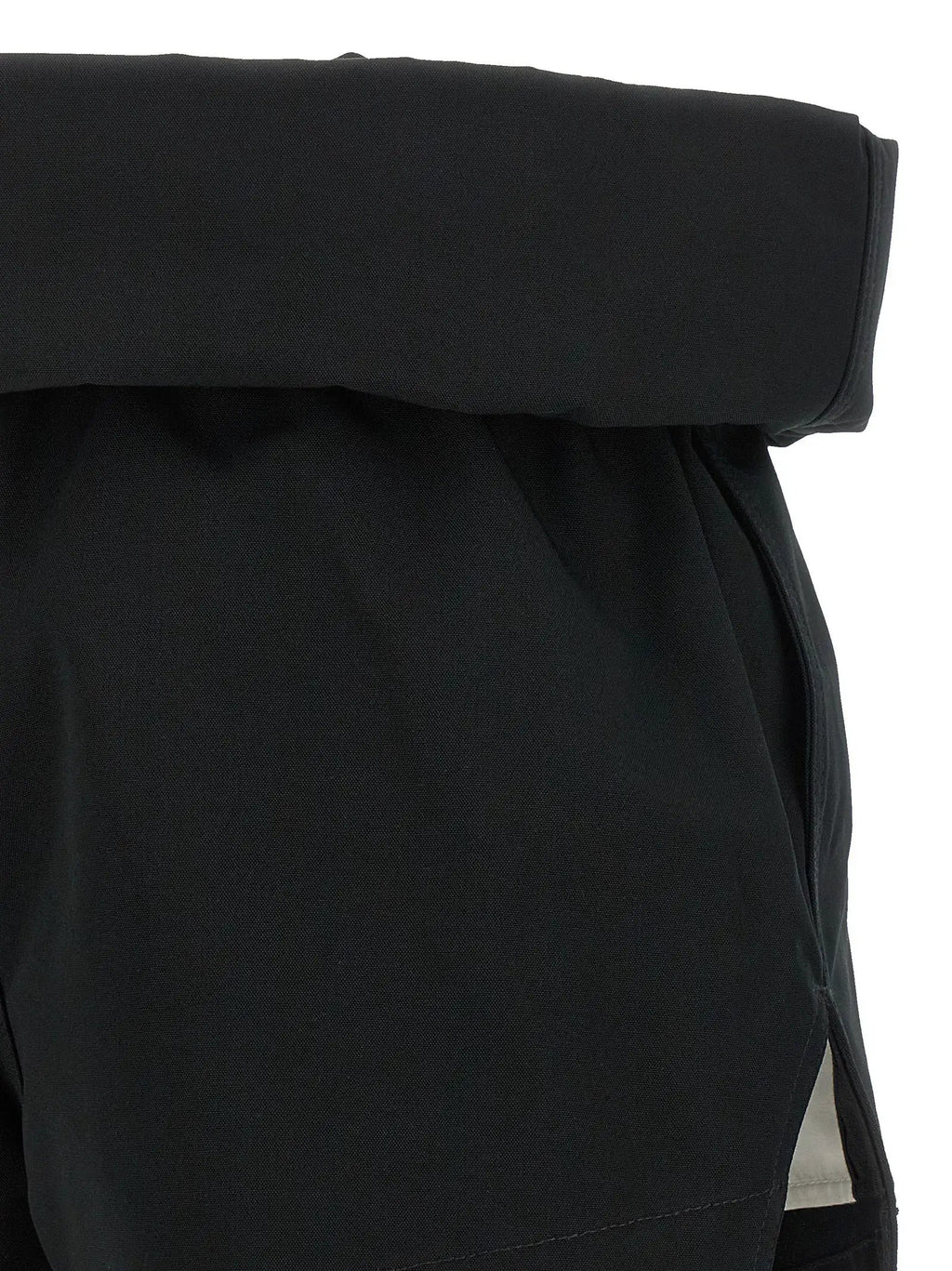 Rick Owens Black Polyester Bermuda Shorts