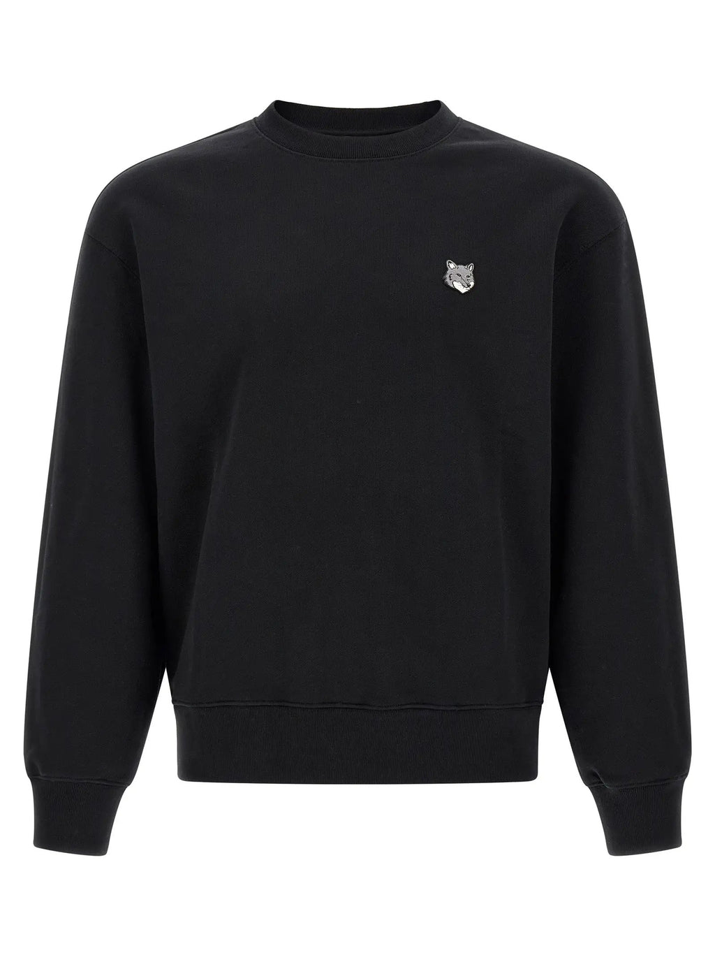 Maison Kitsuné Sweat-shirt en coton noir
