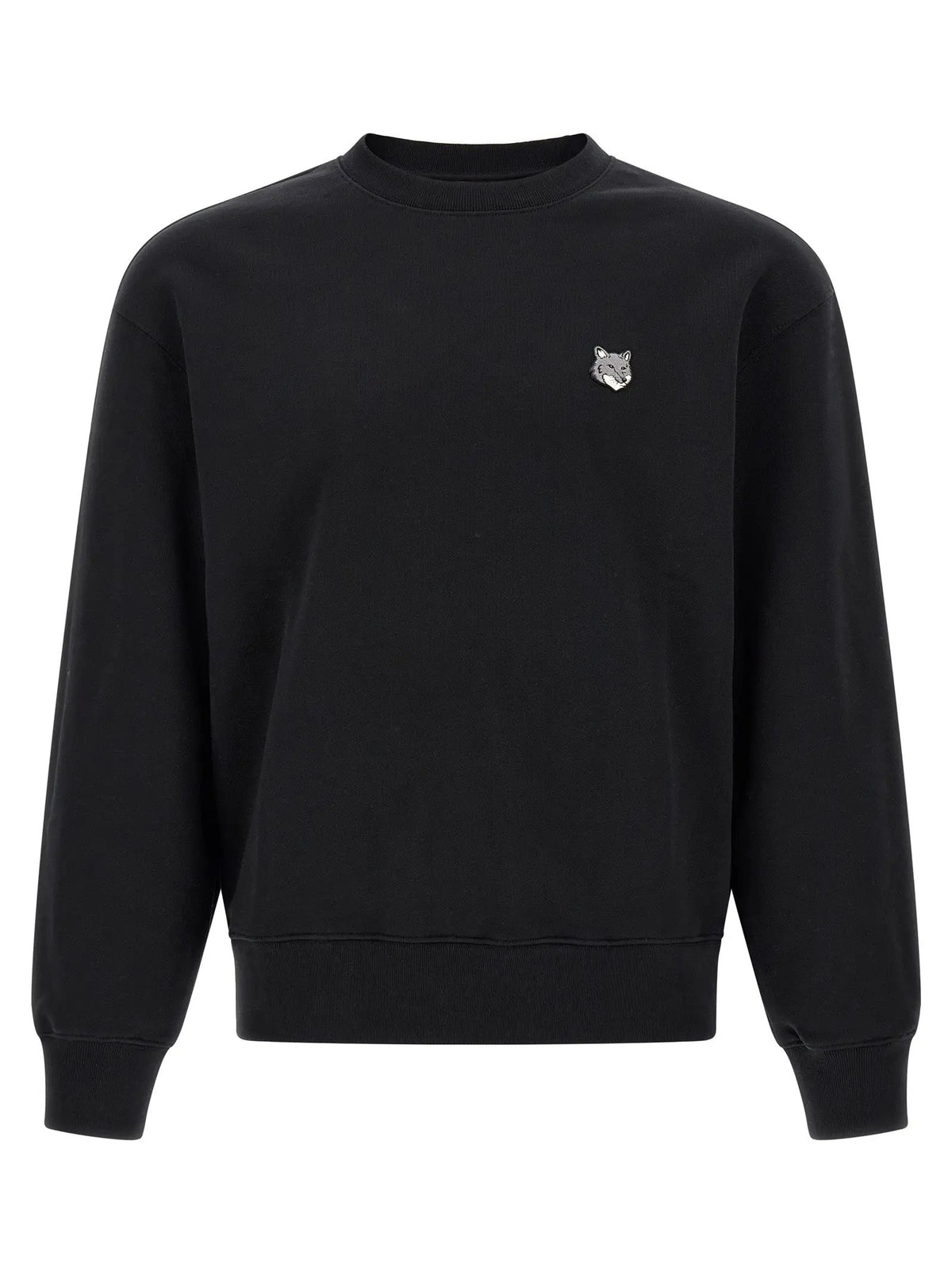 Maison Kitsuné Sweat-shirt en coton noir