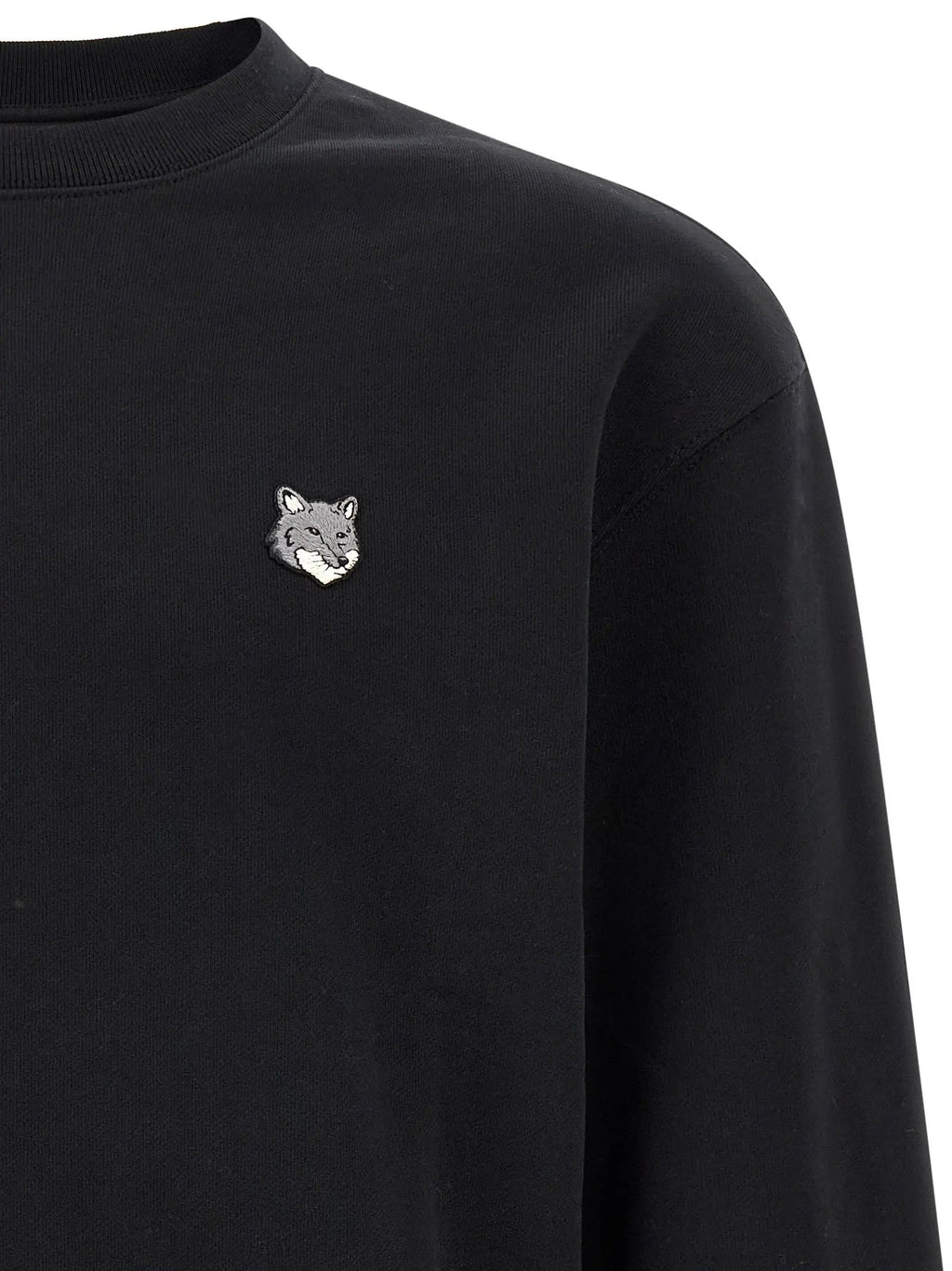 Maison Kitsuné Sweat-shirt en coton noir