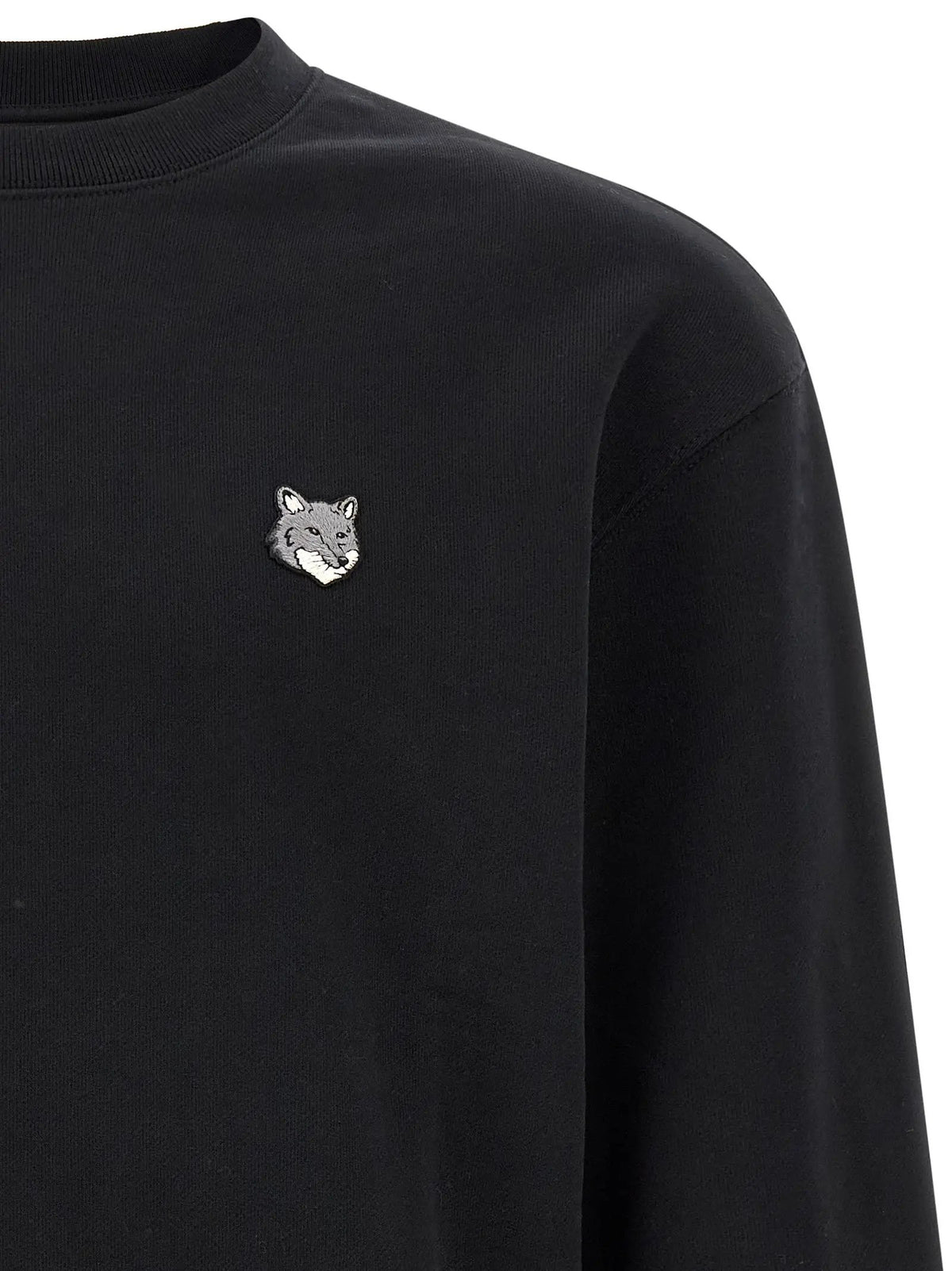 Maison Kitsuné Sweat-shirt en coton noir