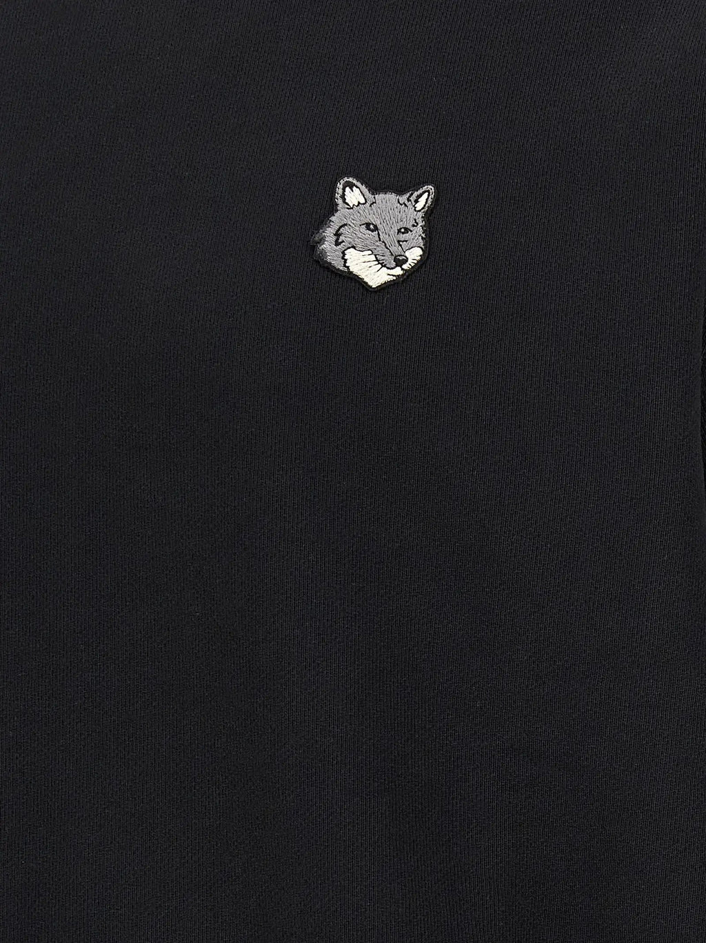 Maison Kitsuné Sweat-shirt en coton noir
