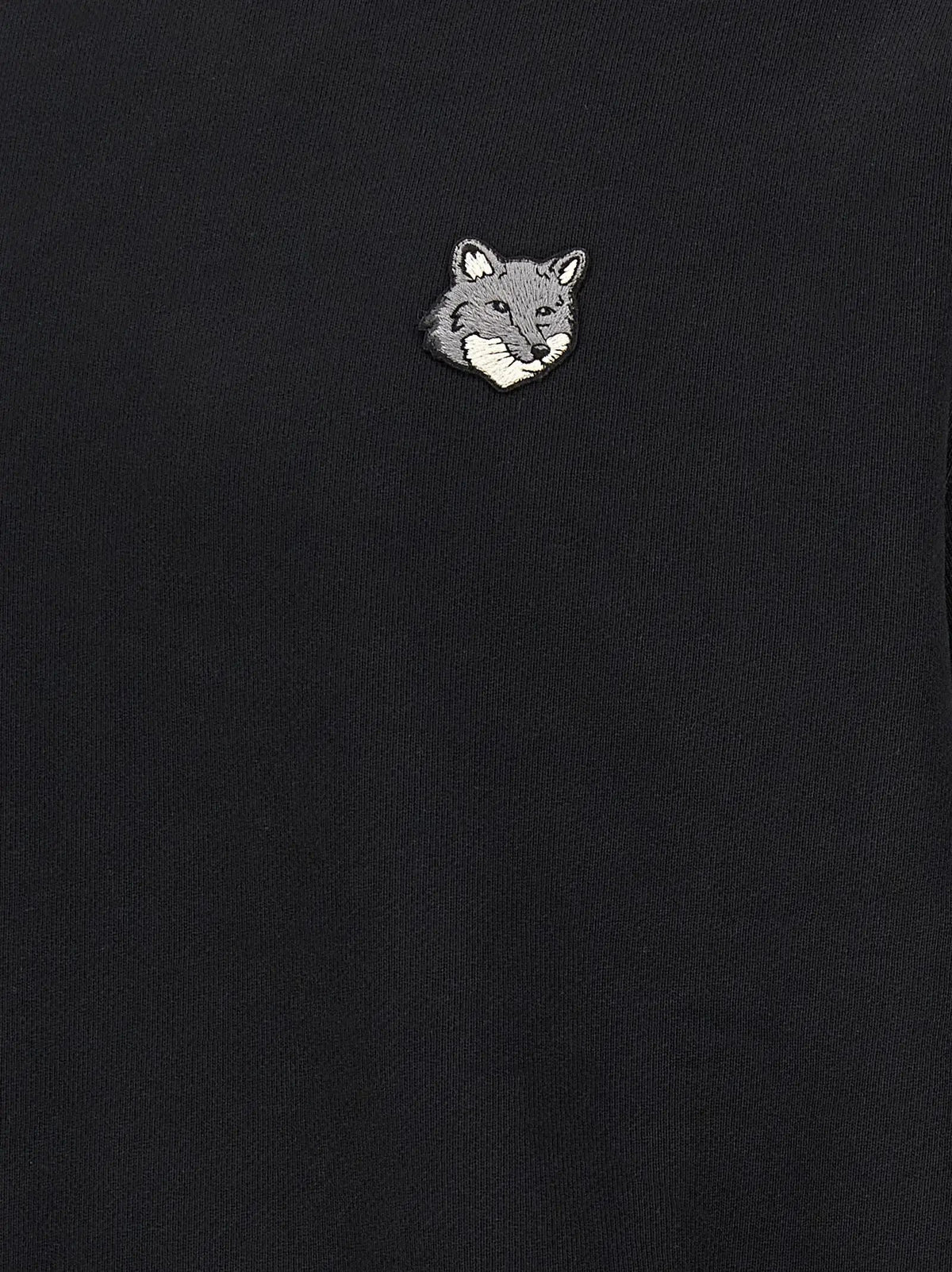 Maison Kitsuné Sweat-shirt en coton noir